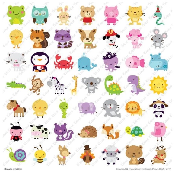 Cricut CREATE A CRITTER shapes - Picture 3 of 16